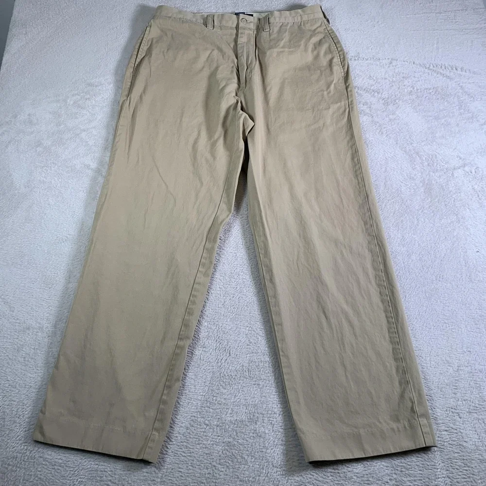 Polo Ralph‎ Lauren Pants Mens 34x30 Khaki Beige Cotton Chino Straight Leg Casual